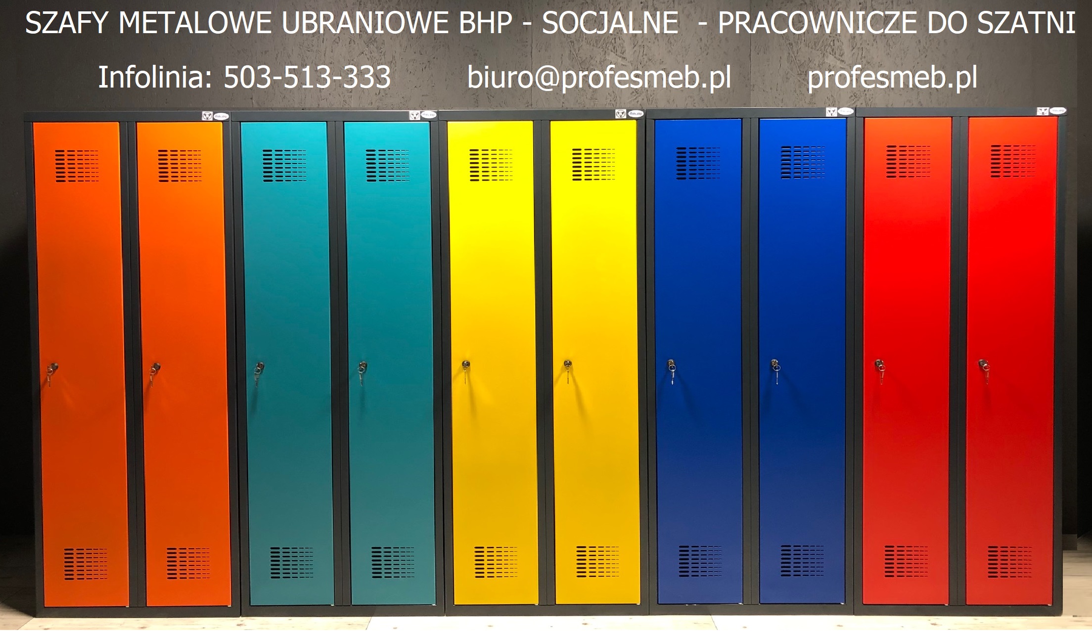 Szafki metalowe do szatni, Profesmeb Meble Metalowe Producent Malow, Szafa Sum 420, SUm 320, SUS 322, szafy ubraniowe bhp